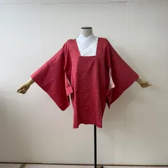 道行　着物　羽織　和装コート　無地　リサイクル着物　c-665