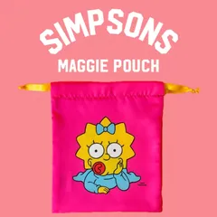 simpsons シンプソンズ リボン巾着 きんちゃくポーチ / マギー 新品のサムネイル