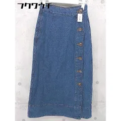 ◇ AZUL BY MOUSSY アズールバイマウジー ロング タイト スカート サイズS インディゴ レディース  【1104160005543】