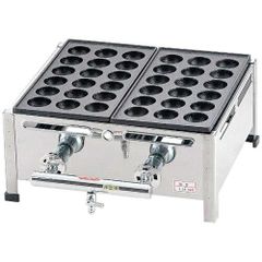 業務用たこ焼器 18穴2連 大玉 LP（プロパン）ガス用 - メルカリ