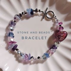 【♡ビーズブレスレット♡】natural stone and beads