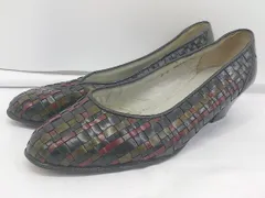 ◇ BALLY of Switzerland ポインテッドトゥ ヒール パンプス サイズ 3E ブラック マルチ レディース P  【1304010005291】