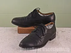 スイス製 バリー BALLY ビンテージ ビジネスシューズ ストレートチップ 黒 メンズ 7.5E 25.5cm C089