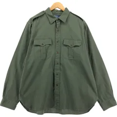 Polo by Ralph Lauren カーキ サファリ長袖シャツ M　未使用 2025年最新】ラルフローレン サファリシャツの人気アイテム