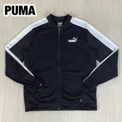 PUMA トラックジャケット ブラック ホワイト - メルカリ