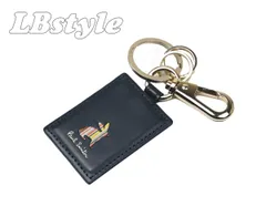 ポールスミス キーホルダー　ポール・スミス　paulsmith　マーケトリSTR牛革　キーリング　ポールスミス