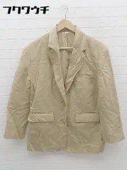 ◇ Mila Owen ミラ オーウェン リネン混 テーラード ジャケット サイズ0 ベージュ レディース 【中古】 【1002798776289】