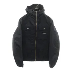 Armani Exchange (アルマーニ エクスチェンジ) 迷彩総柄 フーデッドジップアップ ナイロンジャケット ネイビー 6LZBG1 Z1W1Zのサムネイル