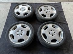 社外タイヤホイールセット　4×100　15×5j PCD100　4h 15インチ　軽自動車　ベンツ風　ディッシュホイール