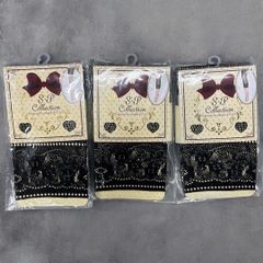 7-9丈レギンス　M-L ブラック　メッシュ　網タイツ　網レギンス