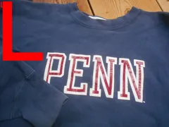 USA製　チャンピオン　スエット　PENN　L　紺　リバースイーブ　vintage ビンテージアメリカ古着　sy3379