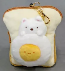【中古】財布・パスケース(キャラクター) すみっコパンきょうしつテーマ ぬいぐるみリールパスケース 「すみっコぐらし」