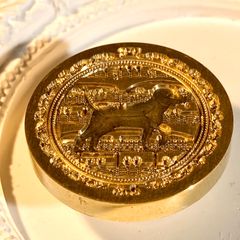 シーリングスタンプ　ヘッド　犬　楽譜　子犬のワルツ　音楽　楽器
