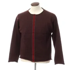 【中古】コムデギャルソンオム COMME des GARCONS HOMME 2001年秋冬 ミドルゲージウール クルーネックニット ダークブラウン【サイズ表記なし（L位）】【メンズ】のサムネイル