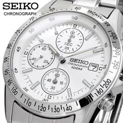 新品 未使用 時計 SEIKO 腕時計 セイコー 時計 ウォッチ 国内正規 クォーツ 1/20秒クロノグラフ タキメーター 100M ビジネス カジュアル メンズ SND363P 文字盤シルバー
