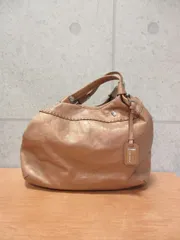 PELLE BORSA ペレボルサ 2WAY トートバッグ ショルダーバッグ 無地 キャメル ブラウン 布袋付き