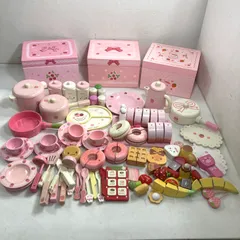 ★ Mother garden マザーガーデン 知育玩具 木製おままごと  まとめ商品 ケーキセット、調理器具、食器、スイーツ など  ごっこ遊び うさもも 7.70kg