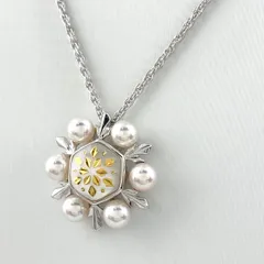 ミキモト MIKIMOTO パール デザインネックレス ペンダント 真珠 ピクウェ ネックレス K18 パール シェル レディース 【中古】のサムネイル