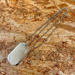 未使用 メタルドッグタグ ネックレス MILITARY ミリタリー DOG TAG アクセサリーのサムネイル