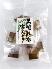 mir0007-2-miko 黒糖昆布寒天ゼリー 130g（個包装）×2個セット【味楽園】※14営業日以内に発送のサムネイル