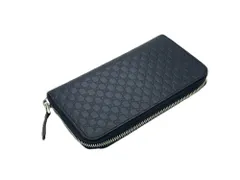 ▽GUCCI　 グッチ　 マイクログッチシマ　 ラウンドファスナー　 長財布 　544473．2149  美品　00162