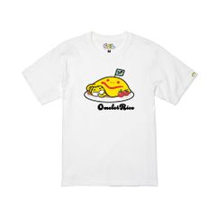 ぴり×おむらいす（えいご）半袖Ｔシャツ（白）