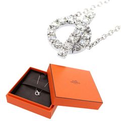 HERMES 新品未使用 FINESSE K18 WG ダイヤモンド ペンダント
