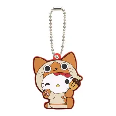 【中古】キーホルダー アイルー×ハローキティ 「モンスターハンター×サンリオキャラクターズ カプセルラバーマスコット」