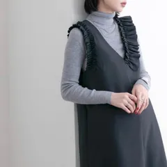 ⭐️19〜22日発送休み⭐️ 　Mサイズ　eimeelaw エイミーロウ  サロペットスカート　ジャンパースカート　フリル ロング ワンピース レディース  38  黒　ブラック　セレモニー　フォーマル　オケージョン