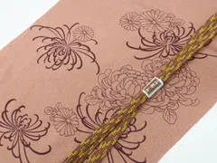 【一輝堂】リサイクル着物 和装小物 帯締め帯揚げセット 帯締 帯揚 平組 縮緬 乱菊 25w10-12387