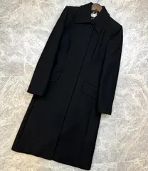 【美シルエット】 DOLCE&GABBANA （ドルチェアンドガッバーナ） ロングコート ジャケット 裏地ヒョウ柄 レディース衣類 コート  Black A5011 2411 used:A 38 Mサイズのサムネイル