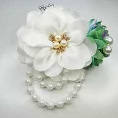 コサージュ 卒園式　卒業式　入園式入学式 結婚式 発表会 ＊フォーマルコサージュ＊パールブローチC3