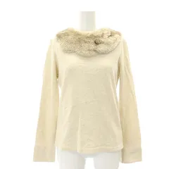 フランシュリッペ franche lippee ファーネックトップス カットソー 長袖 M ベージュ /AT ■OSのサムネイル