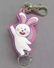 【中古】キーホルダー うさぎちゃん ラバーリールキーホルダー 「たべっ子どうぶつ THE MOVIE」