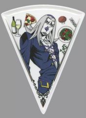 [중고]접시·그릇 레오네·아바키오 피자 플레이트 [이치반 쿠지 조조의 기묘한 모험 GOLDEN WIND] J상