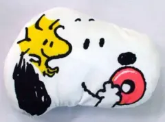 【中古】クッション・抱き枕・本体(キャラクター) [単品] スヌーピー(ストロベリーリング) フェイスクッション 「ミスタードーナツ×PEANUTS(SNOOPY) ミスド福袋2014 2100円福袋」