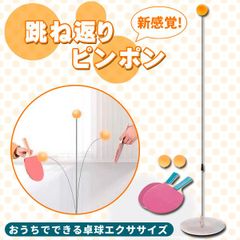卓球 練習 1人 トレーニング ラケット 2個 ピンポン玉 3個 付き 室内 自宅 部屋 練習球 卓球練習機 エクササイズ ひとり ふたり 二人 2人 大人 子供 家族 親子 反復 初心者 ピンポン ラリー