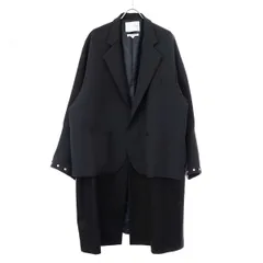 yoshiokubo ヨシオクボ 22AW 3CROSS JACKET COAT レイヤードデザインコート YKF22502 ネイビー 3のサムネイル