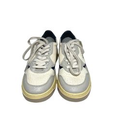 AUTRY 【オートリー】01 LOW WOM  25cm スニーカー 靴 ホワイト/ネイビー スエード ユニセックス