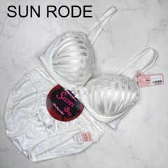 【新品タグ付き】SUN RODE　サンロード　ブラジャー　D70　ショーツ　M　ランジェリー　下着　プレゼント　ギフト　レース　刺繍