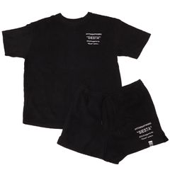 SULLO スージョ 1650301039+1652201040 パイル 上下セット セットアップ SIESTA TEE タオル ショートパンツ リラックスウェア 【セレスポ】
