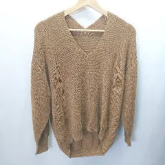 ◇ le.coeur blanc ルクールブラン 長袖 ニット セーター サイズ38 ブラウン レディース E  【1406180070687】