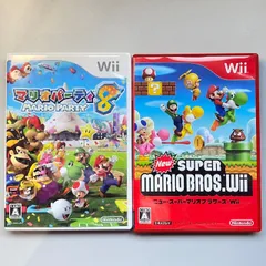 Wii ソフト マリオパーティ8  Newスーパーマリオブラザーズ  2点セット　(管理番号：OKU7419)