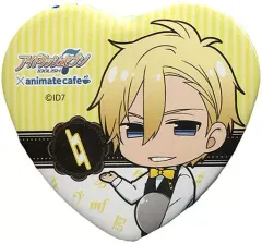 【中古】バッジ・ピンズ(キャラクター) 六弥ナギ 「アイドリッシュセブン×animatecafe トレーディングハート型缶バッジ」