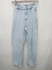 ◇ Θ ZARA ザラ ハイウエスト　テーパード ジーンズ デニム パンツ EUR34　USA2 ブルー系 レディース P  【1409250026898】
