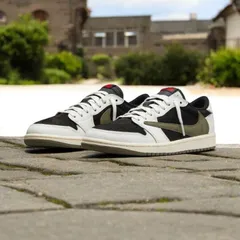 ナイキ トラヴィス・スコット × ナイキ ウィメンズ エアジョーダン 1 レトロ ロー OG SP オリーブ NIKE 送料無料