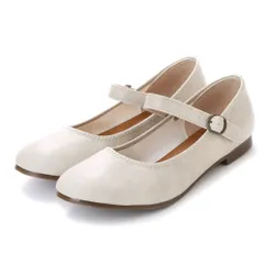 ITALICO 2WAY ストラップパンプス バレエ フラット 痛くない (8it23 アイボリー）