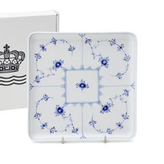 新品 ロイヤルコペンハーゲン 101 ブルーフルーテッド プレイン 720 スクエアディッシュ 20ｃｍ Royal Copenhagen Blue Fluted Plain 皿 プレート ギフト 結婚祝い プレゼント 贈り物
