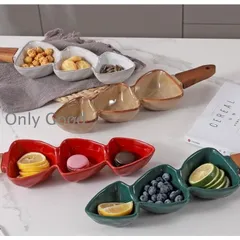 プレート お皿 仕切り 深め おしゃれ 北欧 かわいい持ち手付き お皿 陶器 掛け収納 持ちやすい ギフト 誕生日 お礼 新築祝い