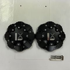 LEXXEL DeathRock デスロック 新品 センターキャップ【2枚セット】16インチ～17インチ 対応 マットブラック ビス・レンチ セット ※ご注文の際にインチとお車の車種をお伝えください【例】16インチ・車種 オフビートホイール